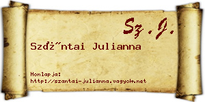 Szántai Julianna névjegykártya